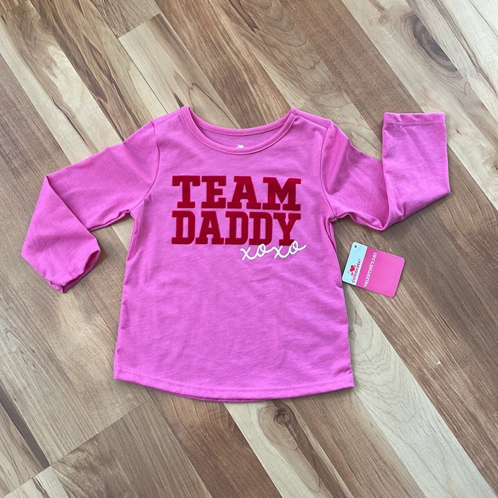 Valentine’s Day “Team Daddy” 3 Piece Outfit Size 18 Months - Picture 10 of 16